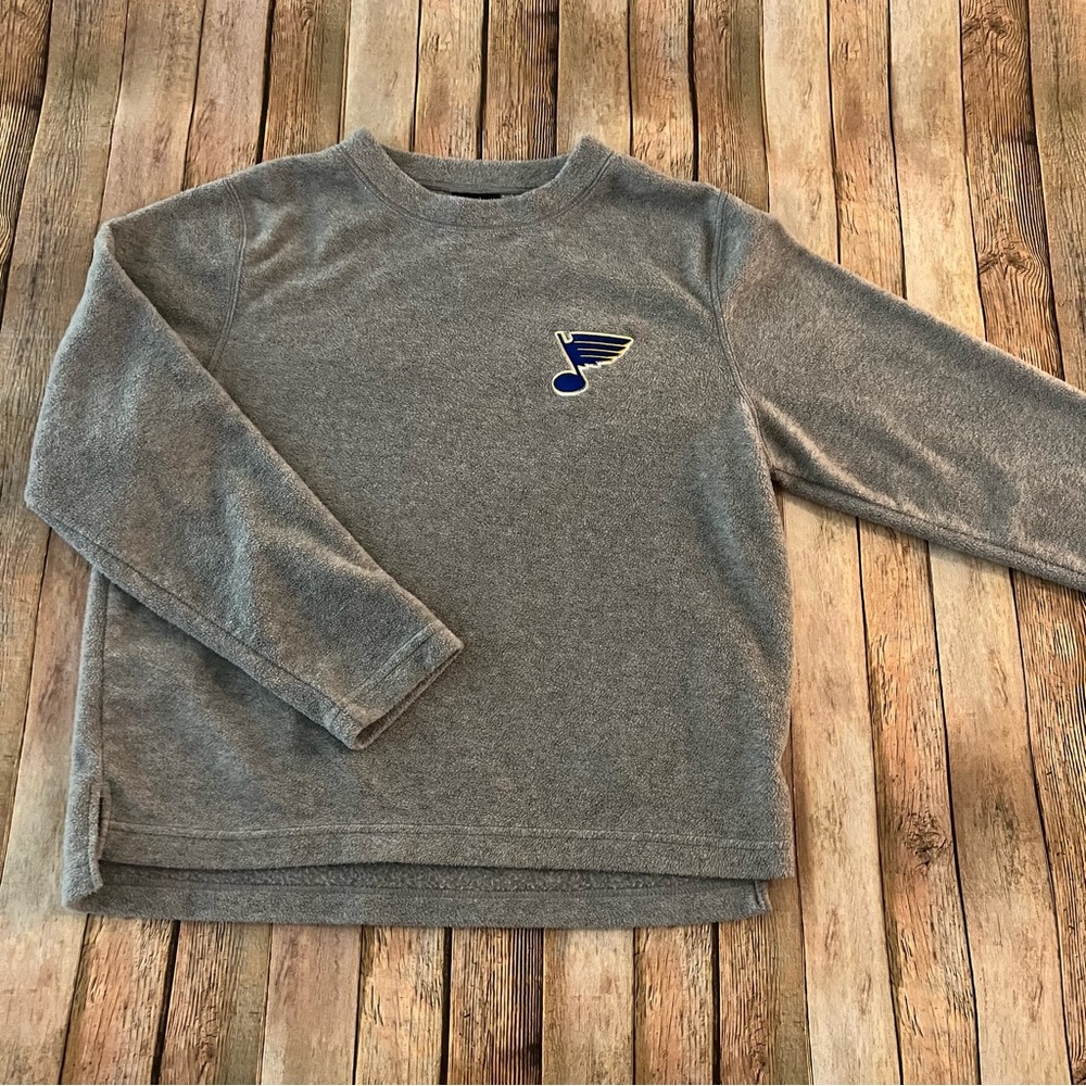 Women’s St Louis Blues long sleeve fleece pullover sweatshirt | size medium